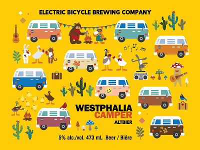 Westphalia Camper - Beer Label Design