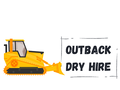 Outback Dry Hire construction cool design logo logodesign