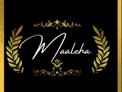 Maaleha cool cute design gold golden jewelry logo logo logodesign nice