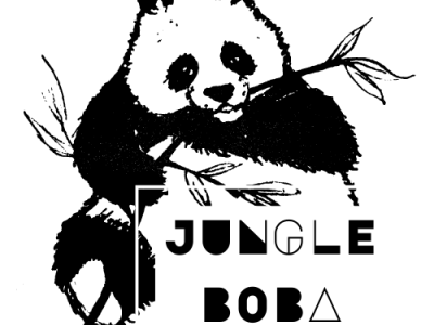 JUNGLE BOBA animal black cool cute cute art design illustration logo logodesign nice