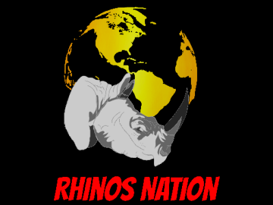 Rhinos nation animal cool design logo logodesign