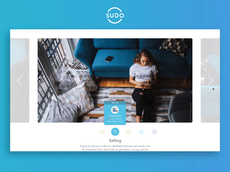 Sudo Use Cases rotator slider principle interaction cards website marketing sudo use case