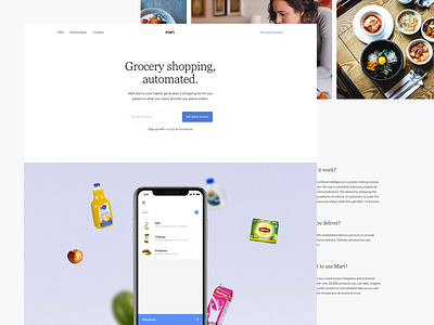Mart's Website Coming soon automated desktop grocery list marketing mart shopping list website