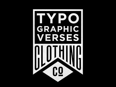 Typographic Verses Clothing 2 logo shape tutorial typography