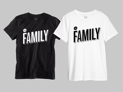 In The Family apparel design simple t shirt typography