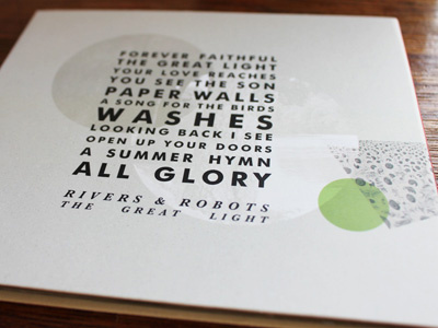 Rivers & Robots Packaging album baskerville cd cover cover art design digipak futura packaging print