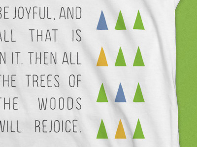 Trees T-shirt bible clothing custom type design t shirt trees verse