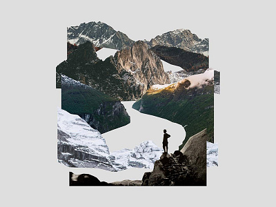 Mountain Range Collage