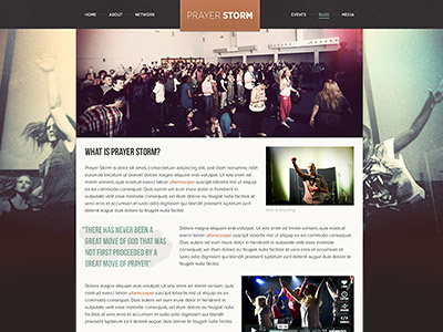 Full-width page mockup colours grunge images layout mockup texture