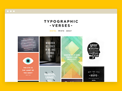 Typographic Verses website - live! live website