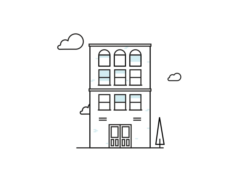 More buildings and things 2d after effects building design flat illustrator