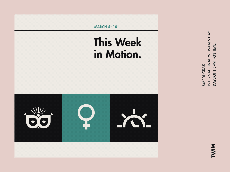 This week in motion