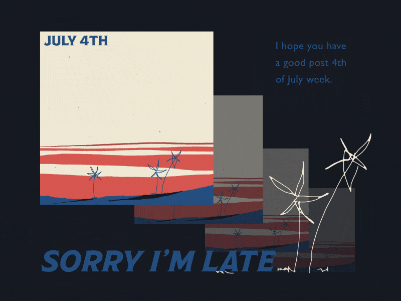 July 11th animation illustration july 4th motion graphics