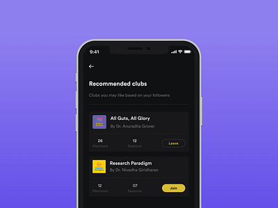 Recommended Clubs-Discovering more clubs for a doctor to join app design button design card clean ui ux copy design divider graphic design hierarchy illustration information architecture navigation bar product design uiux user interface uxdesign