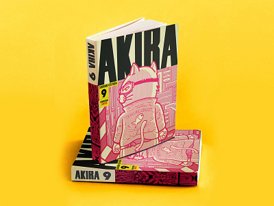 AKIRA manga cover - Shotaro Cat-Neda cat comic cover illustration illustrations manga shotaro kaneda