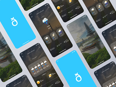 UI Weather APP (VEDUR) app cloud design ui uiux weather