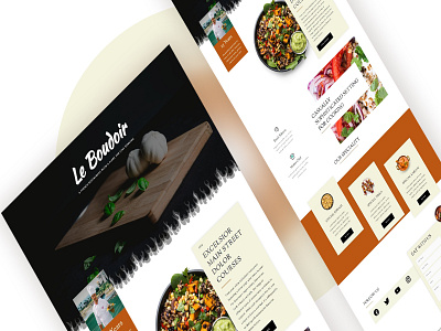 French Restaurant Landing Page Design restaurant website web design website