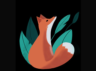 Fox 🦊 animation art branding flat icon illustration logo minimal ui ux