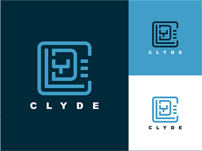 Clyde Brand Mark brand identity brand mark branding flat foil graphic design identity letterforms logo logomark logos shapes stamp type typography wordmark