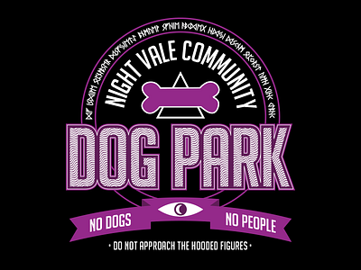 Welcome to Night Vale T-Shirt Design Concept dog park graphic design night vale t shirts