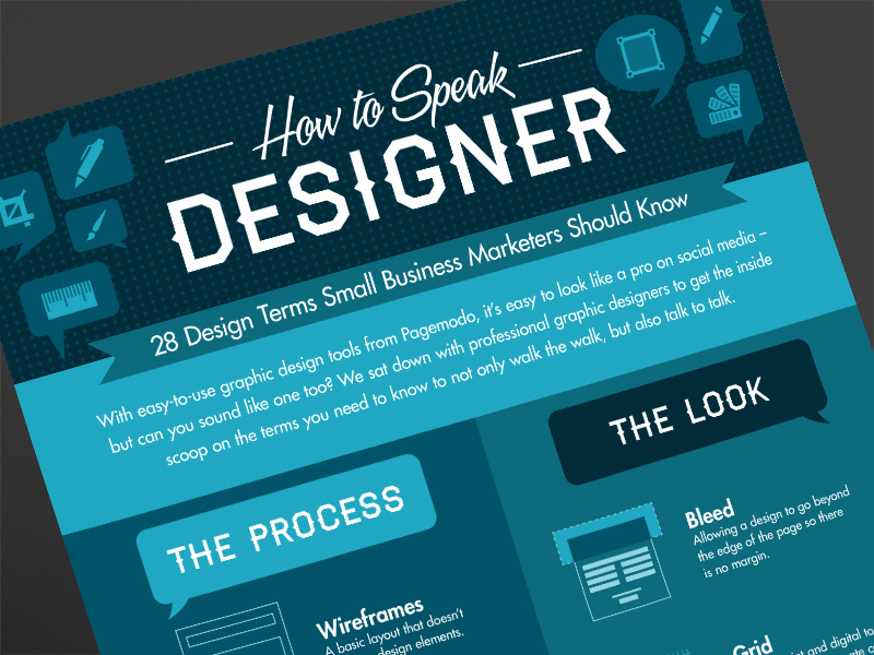 How to Speak Designer Infographic infographic infographics stats data data visualization graphic design flat