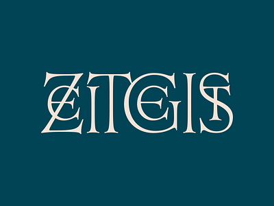Zeitgeist font hand lettering lettering lettering art ligature logo logotype roman type type design typeface typogaphy vector wordmark