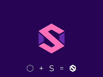 Hexagon and S letter logo