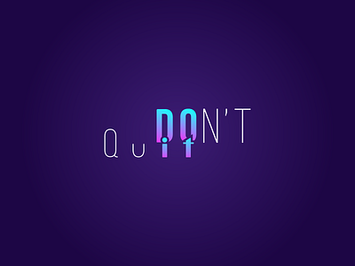don't quit do it logo