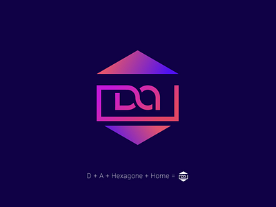 Da hexagonal home logo