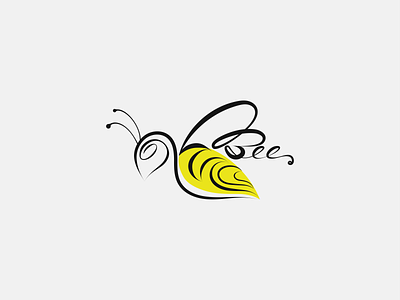 Bee minimalist logo