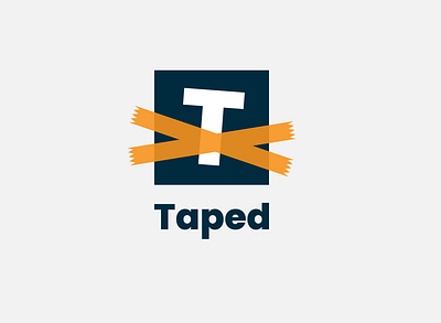 Taped logo, letter T logo best logo design illustrator letetr t logo letter logo letter t logo logo design logo of the day logos simple logo t logo