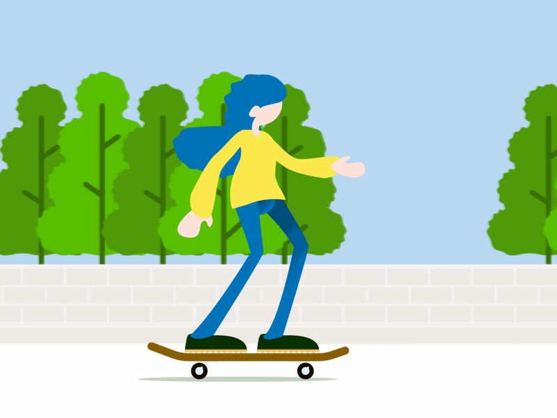 Rolling forever adobe animation design illustration loop