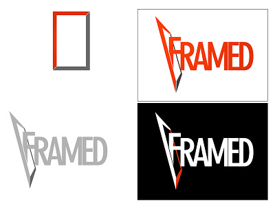 Framed adobe illustrator adobe photoshop design framed graphic logo old work throwback title tv show typography