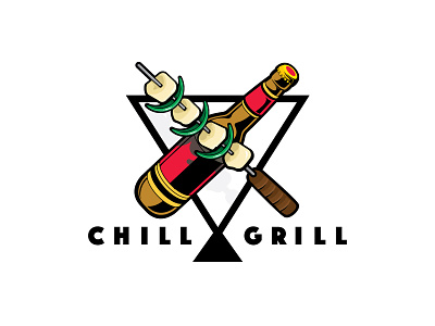 Chillgrill 2017 adobe branding chill grill design event freebee illustration illustrator logo sketch vector