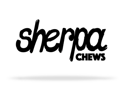 Sherpa Chews branding chews design dog logo sherpa treats typography