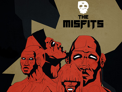 THE MISFITS antihero art character character design comicbook comics design illustration music music art punkrock rock typography