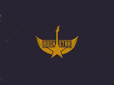 Rockstar 1980s 80s guitar logo music retro rock rocknroll rockstar star