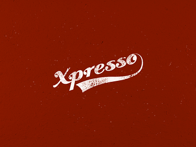 Xpresso Logotype branding handmade logo marketing typography