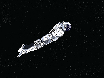 Sky High art astronaut cosmos discovery illustration nasa scifi space spaceship stars universe