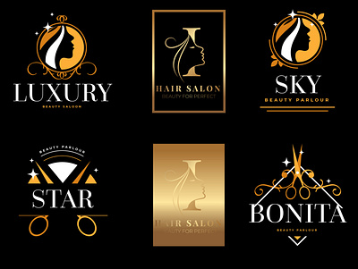 Beauty Salon's Logo Design flatlogodesign logo logodesign minimalist