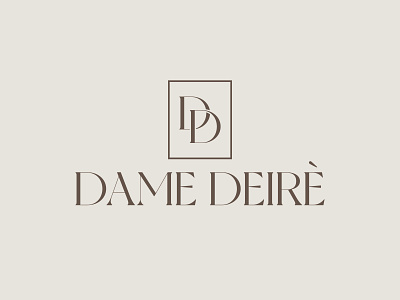 Dame Deire A fashionable logo adobe photoshop branding design icon illustration illustrator logo minimal typography vector