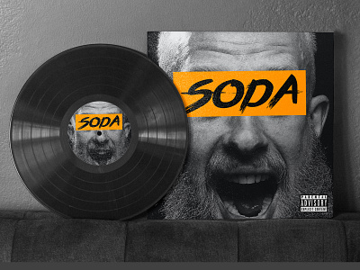 Soda Music Cover Design album badge bean brand identity branding coffee cup colourful design high end illustrator logo luxury music packaging design parrot rexord topical typography ux vinyl cover