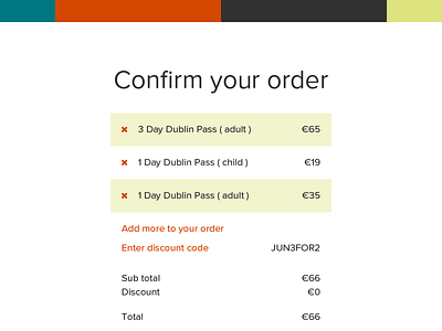 Confirm your order checkout ecommerce minimal responsive typography