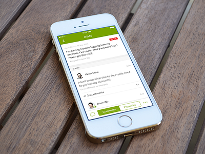 Zendesk for iOS 7 app ios ios7 iphone mobile ui