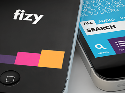 fizy - iPhone App (Landing Screen)