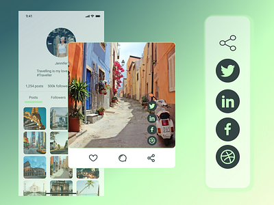 Daily UI Challenge 10: Social Share