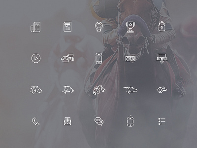 Iconset craig cullimore design graphic design horse racing icon iconongraphy symbols vancouver