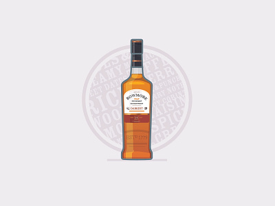 Bowmore Darkest craig cullimore design graphic design illustration vancouver whisky