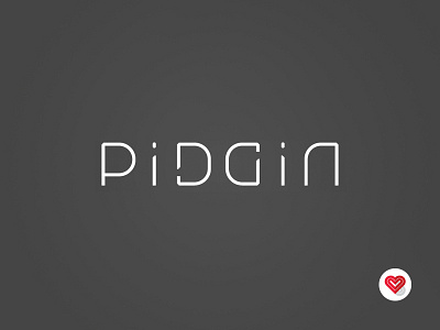 Pidgin Lettering craig cullimore creative direction custom design graphic lettering logo logotype pidgin restaurant vancouver