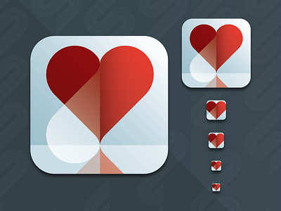 App Icon DailyUI #005 app app icon canada cullimore design graphic design heart icon illustration ios logo peel sketch symbol ui ui design uidesign ux vancouver vector